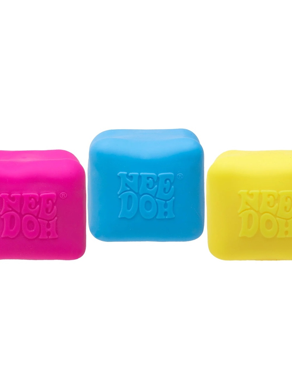 Color-Changing Sensory Cube Toy - Blue and Pink